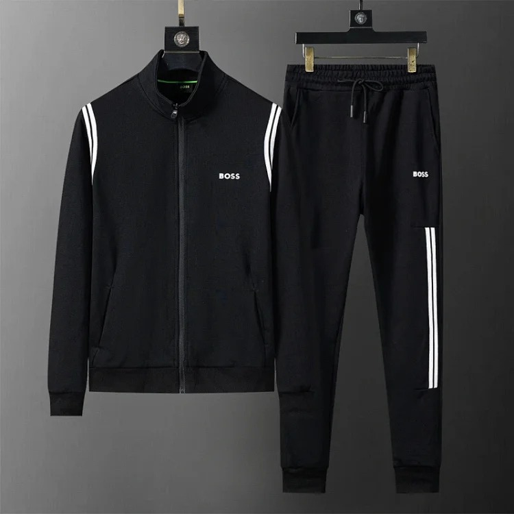 Cross-border casual sports sweatshirt suit European station zipper cardigan jacket 26 spring, autumn and winter two-piece set correct version