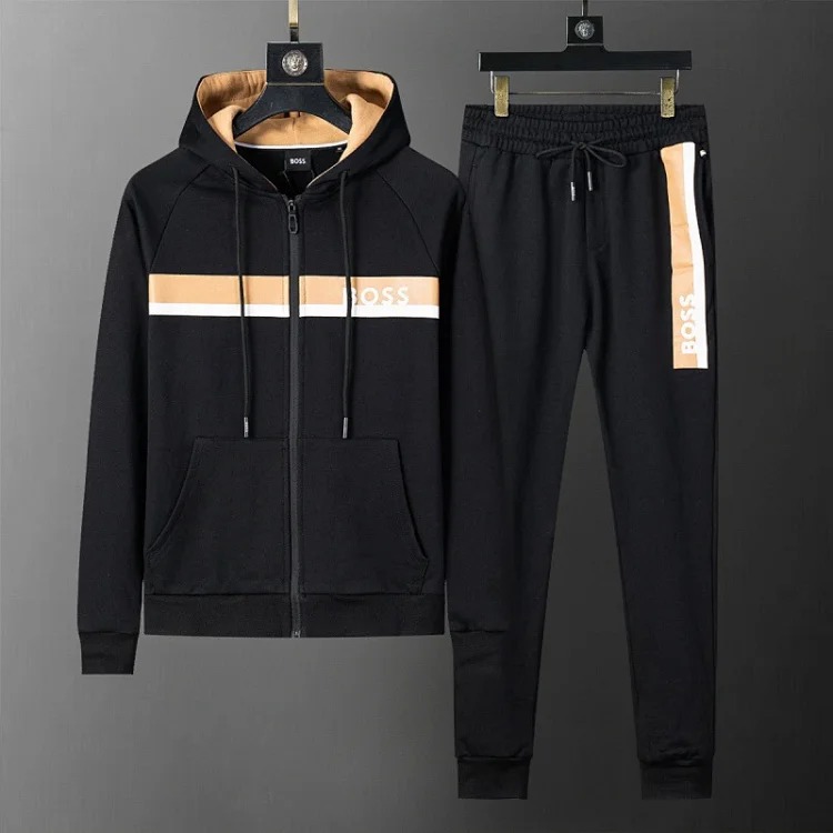 Cross-border casual sports sweatshirt suit European station zipper cardigan jacket 26 spring, autumn and winter two-piece set correct version