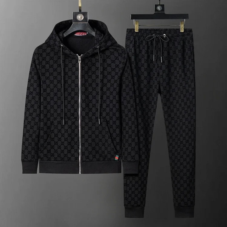 Cross-border casual sports sweatshirt suit European station zipper cardigan jacket 26 spring, autumn and winter two-piece set correct version