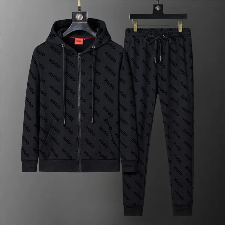 Cross-border casual sports sweatshirt suit European station zipper cardigan jacket 26 spring, autumn and winter two-piece set correct version