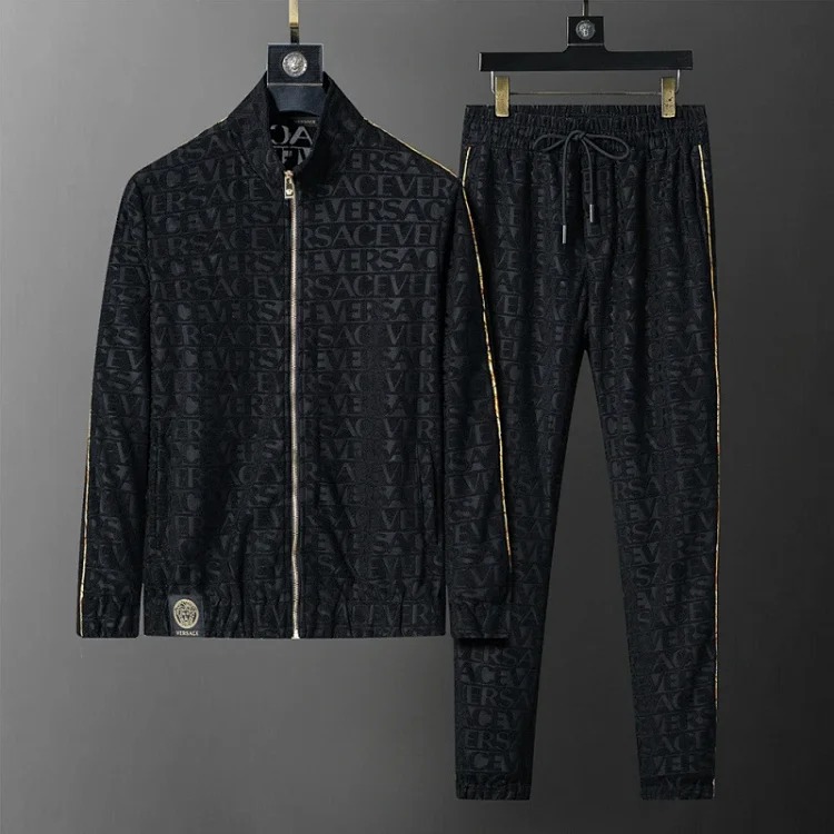 Cross-border casual sports sweatshirt suit European station zipper cardigan jacket 26 spring, autumn and winter two-piece set correct version