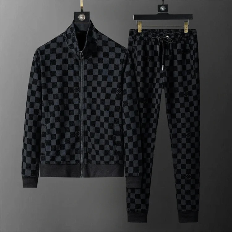 Cross-border casual sports sweatshirt suit European station zipper cardigan jacket 26 spring, autumn and winter two-piece set correct version