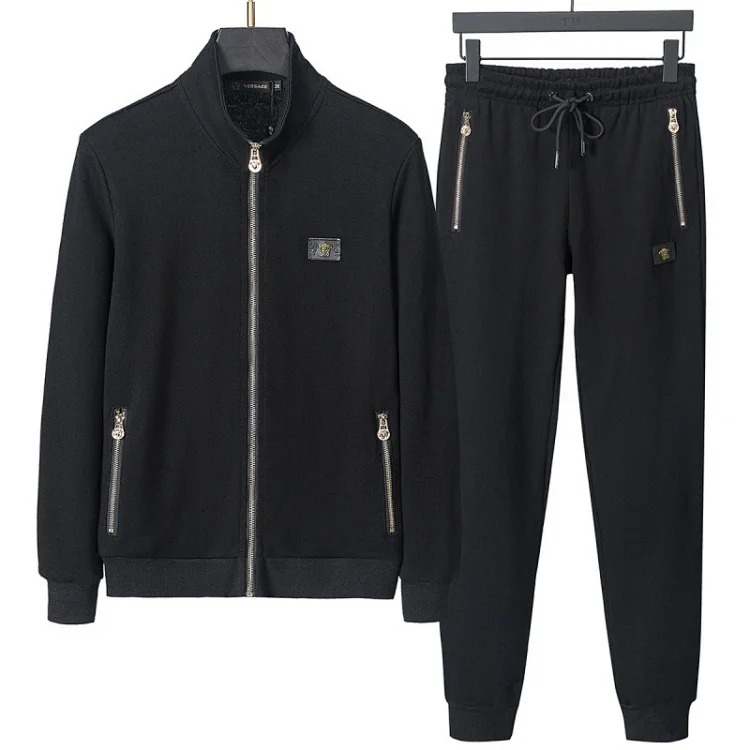 Cross-border casual sports sweatshirt suit European station zipper cardigan jacket 26 spring, autumn and winter two-piece set correct version