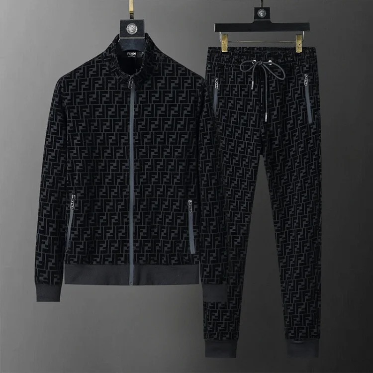 Cross-border casual sports sweatshirt suit European station zipper cardigan jacket 26 spring, autumn and winter two-piece set correct version