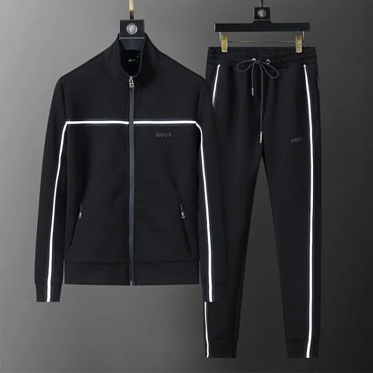 Cross-border casual sports sweatshirt suit European station zipper cardigan jacket 26 spring, autumn and winter two-piece set correct version