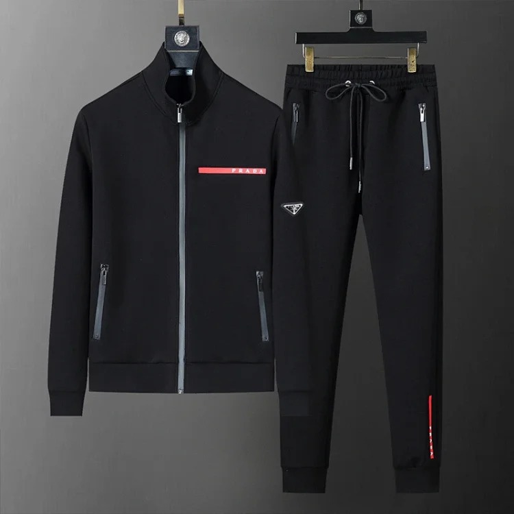 Cross-border casual sports sweatshirt suit European station zipper cardigan jacket 26 spring, autumn and winter two-piece set correct version