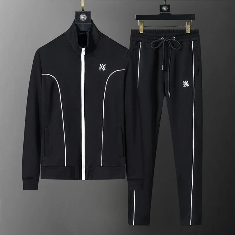 Cross-border casual sports sweatshirt suit European station zipper cardigan jacket 26 spring, autumn and winter two-piece set correct version