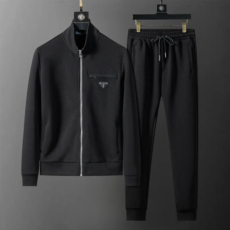 Cross-border casual sports sweatshirt suit European station zipper cardigan jacket 26 spring, autumn and winter two-piece set correct version