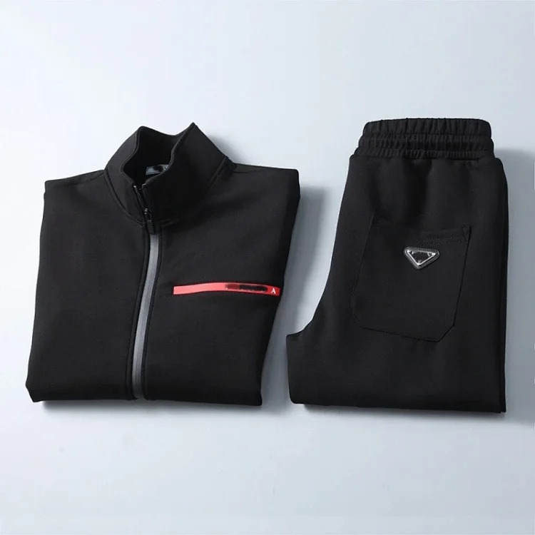 Cross-border casual sports sweatshirt suit European station zipper cardigan jacket 26 spring, autumn and winter two-piece set correct version