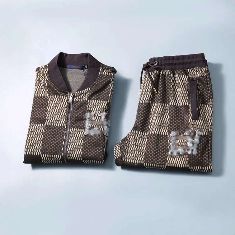 Cross-border casual sports sweatshirt suit European station zipper cardigan jacket 26 spring, autumn and winter two-piece set correct version