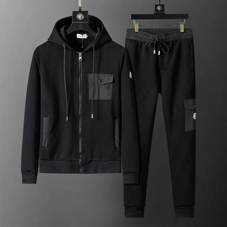 Cross-border casual sports sweatshirt suit European station zipper cardigan jacket 26 spring, autumn and winter two-piece set correct version
