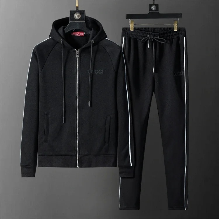 Cross-border casual sports sweatshirt suit European station zipper cardigan jacket 26 spring, autumn and winter two-piece set correct version