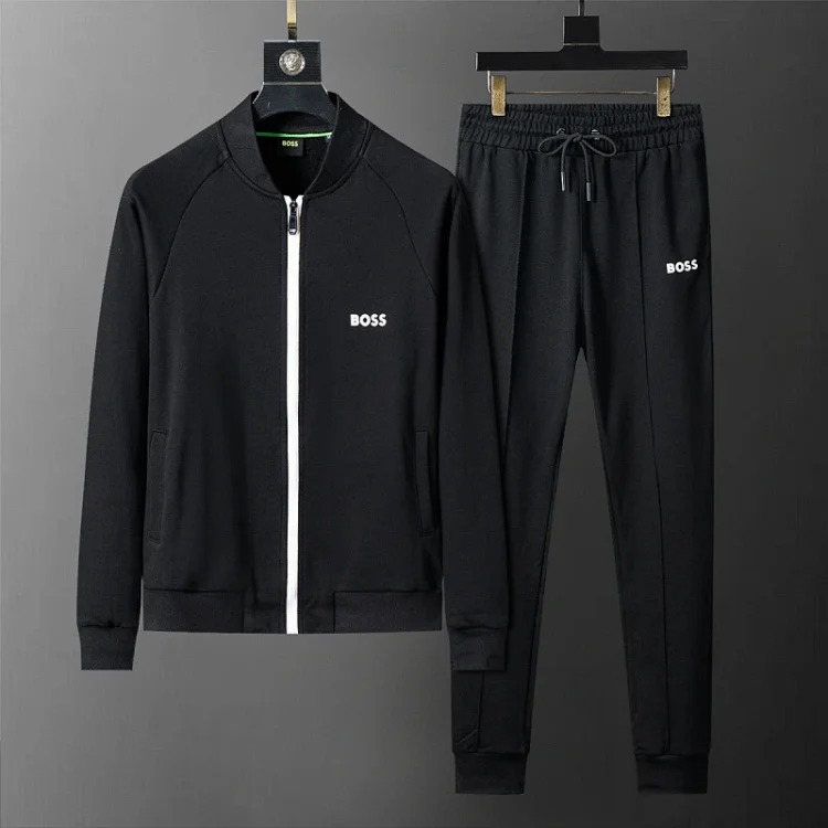 Cross-border casual sports sweatshirt suit European station zipper cardigan jacket 26 spring, autumn and winter two-piece set correct version
