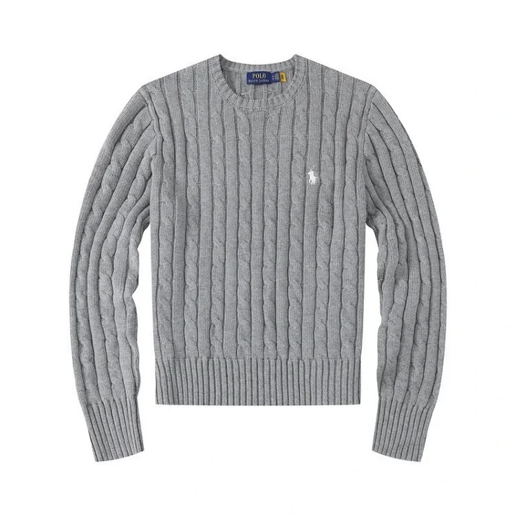Round Neck Pullover Fashion Jacket Tops Knitted Sweater Casual Meow-10