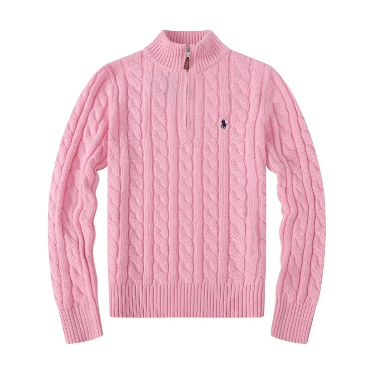 Round Neck Pullover Fashion Jacket Tops Knitted Sweater Casual Meow-10