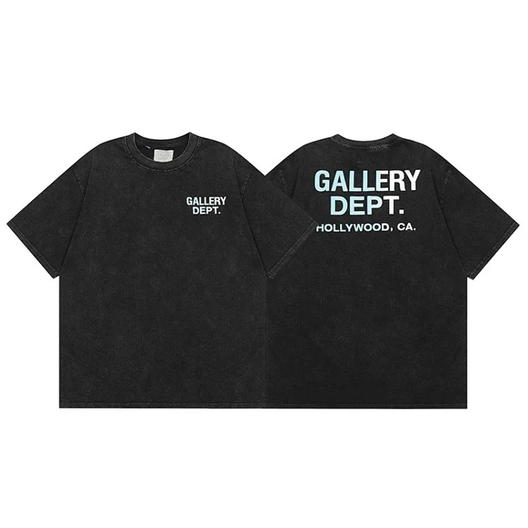 American trendy brand short-sleeved summer loose retro washed and distressed high street T-shirt for men