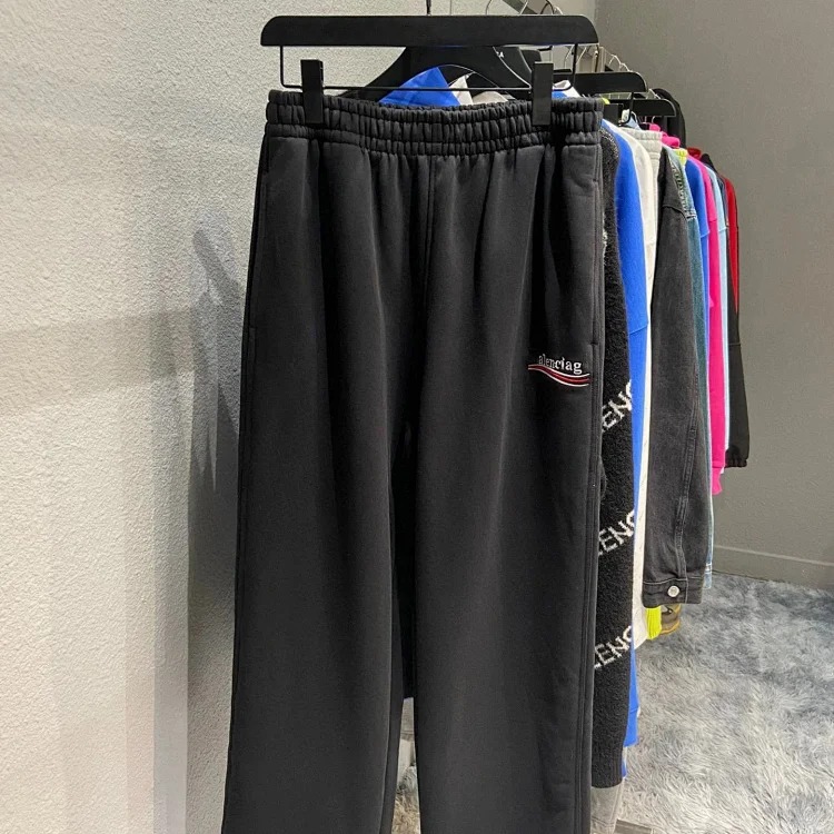 B's Cola spray wave printed sweatpants