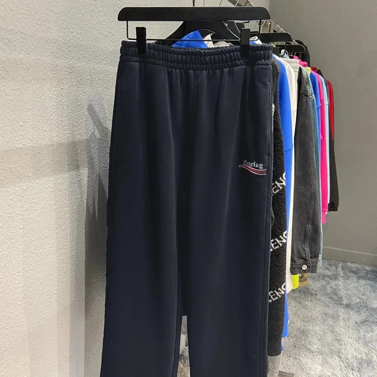 B's Cola spray wave printed sweatpants