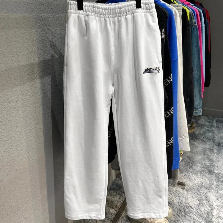 B's Cola spray wave printed sweatpants
