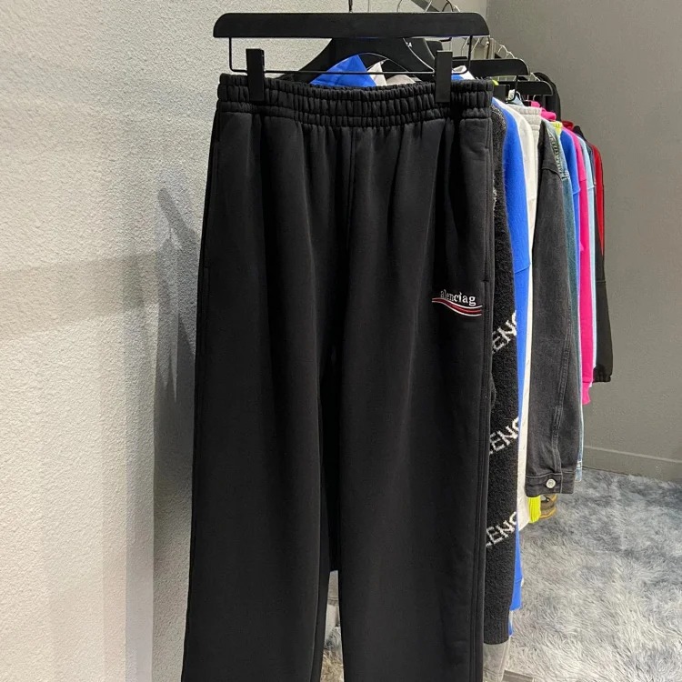 B's Cola spray wave printed sweatpants