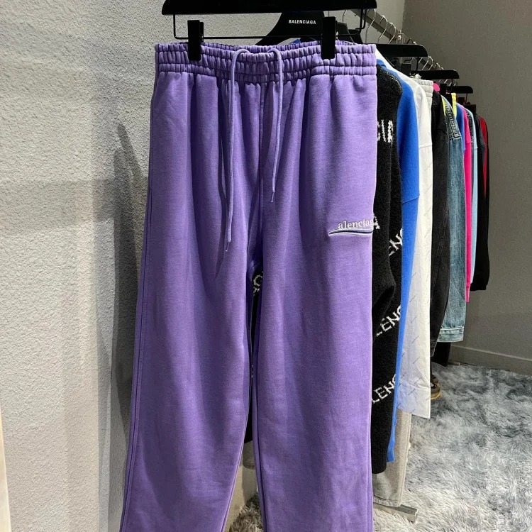 B's Cola spray wave printed sweatpants
