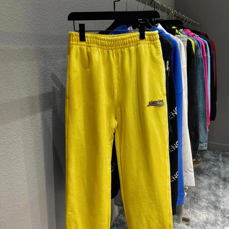 B's Cola spray wave printed sweatpants