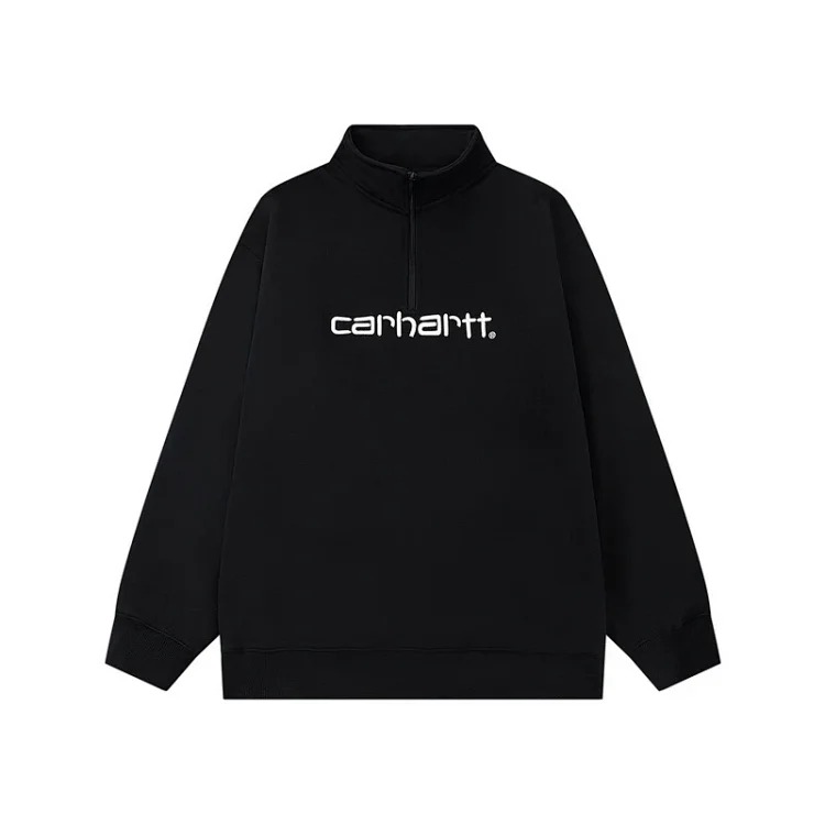 Classic heavy industry embroidery casual round neck loose couple terry hooded sweatshirt for men Ca