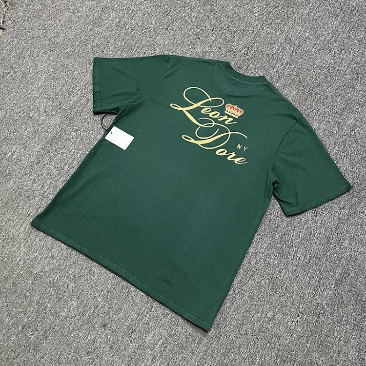 Color block LOGO letter men's and women's loose short-sleeved T-shirt