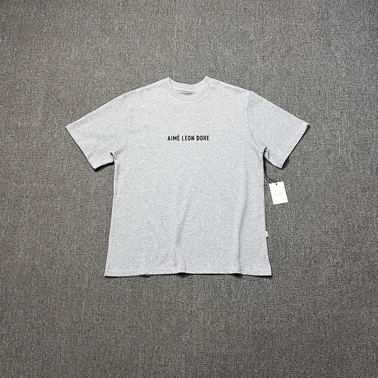 Color block LOGO letter men's and women's loose short-sleeved T-shirt
