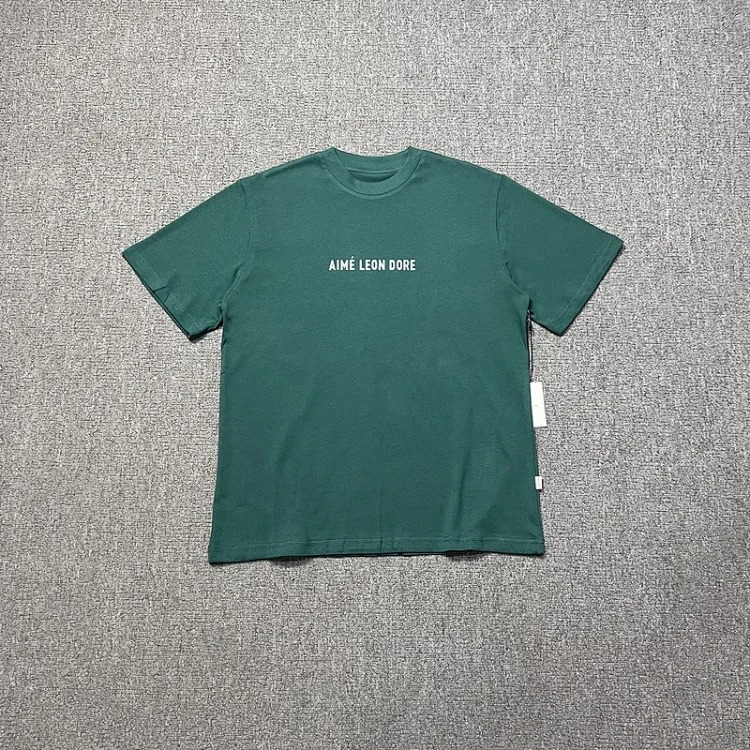 Color block LOGO letter men's and women's loose short-sleeved T-shirt