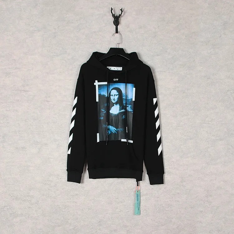 New waist flower arrow graffiti zebra crossing hoodie couple sweatshirt
