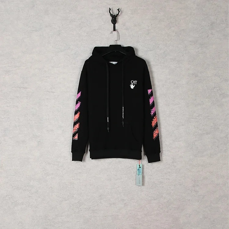 New waist flower arrow graffiti zebra crossing hoodie couple sweatshirt