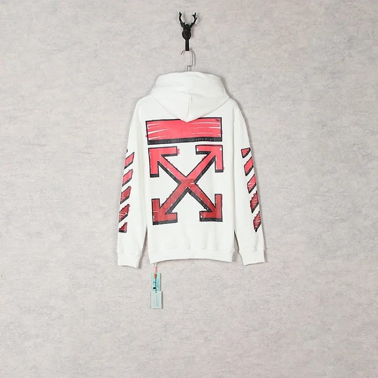 New waist flower arrow graffiti zebra crossing hoodie couple sweatshirt