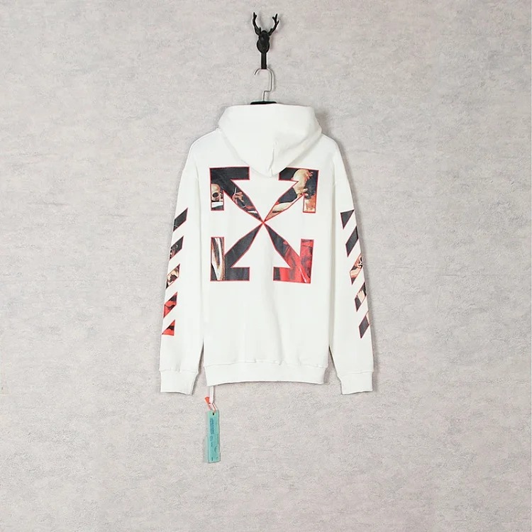 New waist flower arrow graffiti zebra crossing hoodie couple sweatshirt