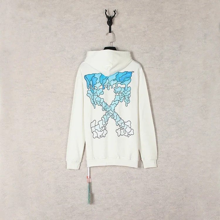 New waist flower arrow graffiti zebra crossing hoodie couple sweatshirt