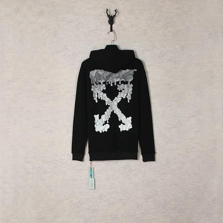 New waist flower arrow graffiti zebra crossing hoodie couple sweatshirt