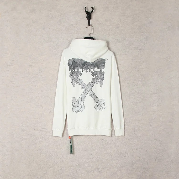 New waist flower arrow graffiti zebra crossing hoodie couple sweatshirt
