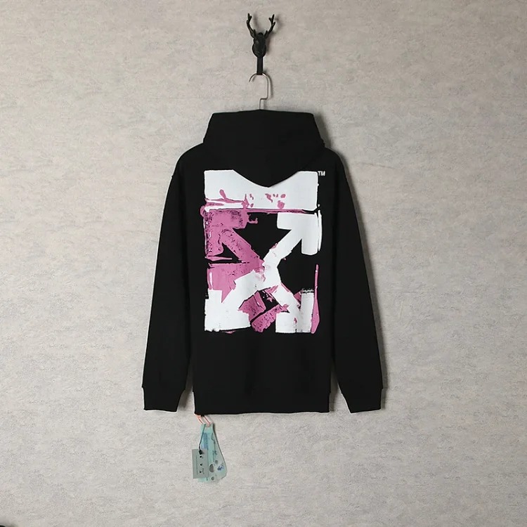 New waist flower arrow graffiti zebra crossing hoodie couple sweatshirt