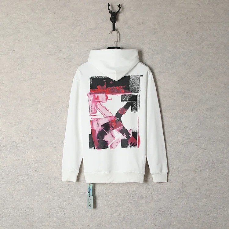 New waist flower arrow graffiti zebra crossing hoodie couple sweatshirt
