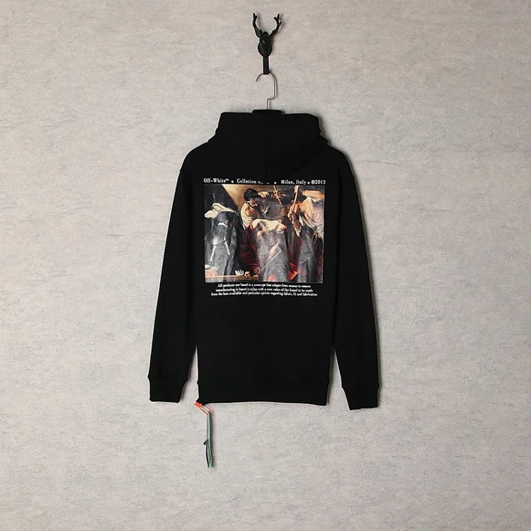 New waist flower arrow graffiti zebra crossing hoodie couple sweatshirt
