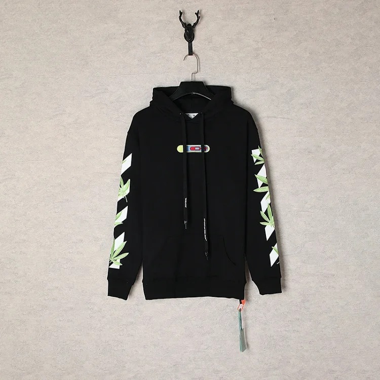 New waist flower arrow graffiti zebra crossing hoodie couple sweatshirt