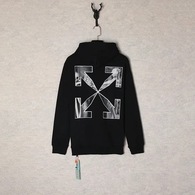 New waist flower arrow graffiti zebra crossing hoodie couple sweatshirt