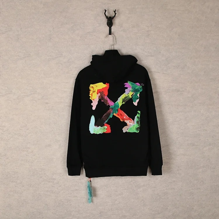 New waist flower arrow graffiti zebra crossing hoodie couple sweatshirt