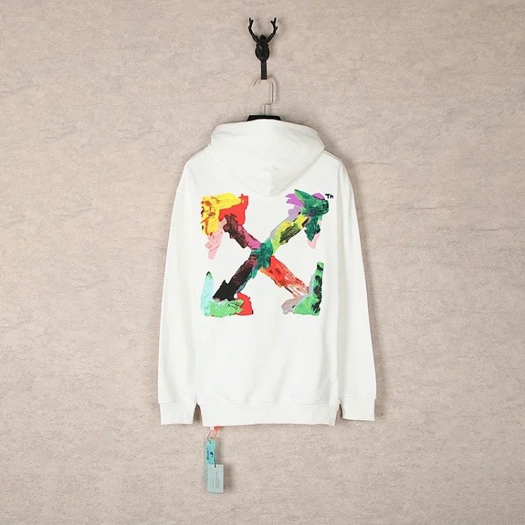 New waist flower arrow graffiti zebra crossing hoodie couple sweatshirt