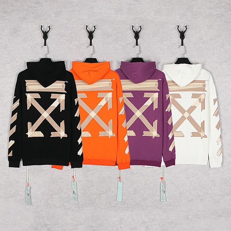 New waist flower arrow graffiti zebra crossing hoodie couple sweatshirt