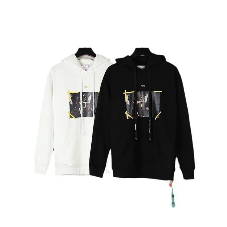 New waist flower arrow graffiti zebra crossing hoodie couple sweatshirt