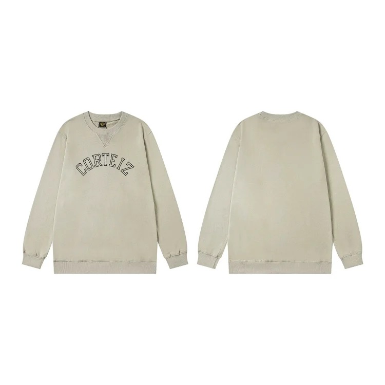 Corteiz knitted zipper hoodie new English letter trendy coat American casual sweater for men and women