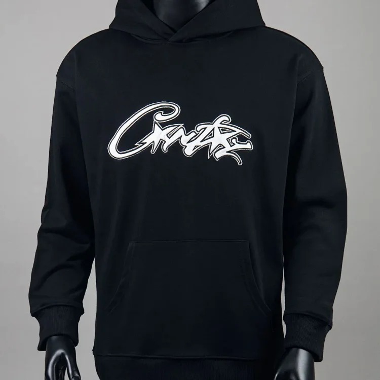 Corteiz knitted zipper hoodie new English letter trendy coat American casual sweater for men and women