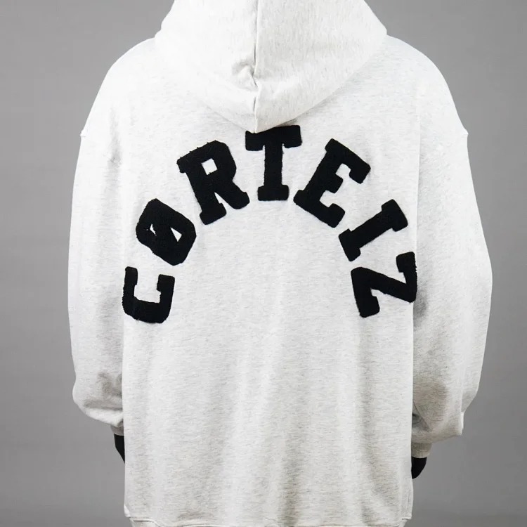 Corteiz knitted zipper hoodie new English letter trendy coat American casual sweater for men and women