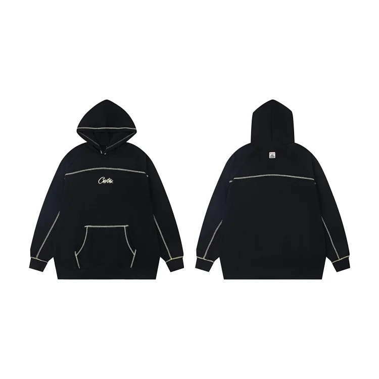 Corteiz knitted zipper hoodie new English letter trendy coat American casual sweater for men and women